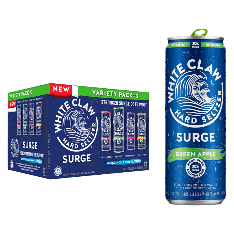 White Claw Surge #2 Variety 12pk 12oz Can 8% ABV White Claw Surge #2 Variety 12pk 12oz Can 8% ABV