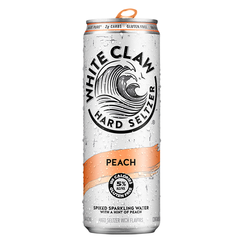 White Claw Seltzer Peach 6pk 12oz Can 5.0% ABV White Claw Seltzer Peach 6pk 12oz Can 5.0% ABV