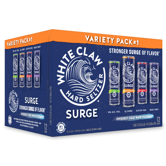 White Claw Surge Variety 12pk 12oz Can 8% ABV