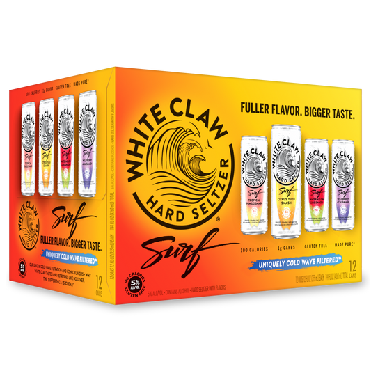 White Claw Hard Seltzer Surf Variety Pack 12pk 12oz Can 5.0% ABV