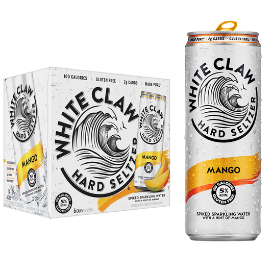 White Claw Seltzer Mango 6pk 12oz Can 5.0% ABV