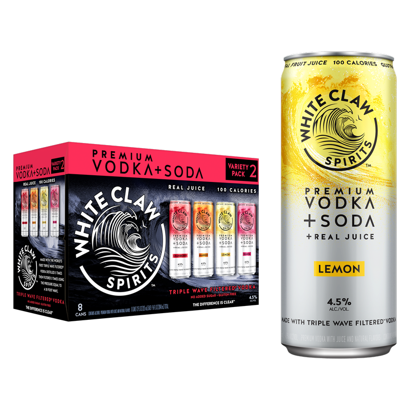 White Claw Vodka + Soda Variety #2 8pk 12oz Can 4.5% ABV