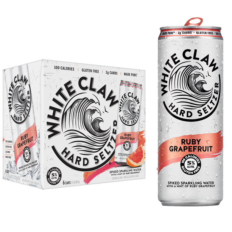 White Claw Seltzer Grapefruit 6pk 12oz Can 5.0% ABV