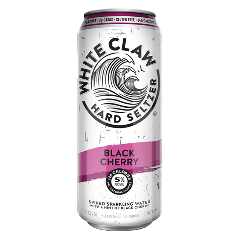 White Claw Black Cherry 16oz 12 Single Cans 5.0% ABV