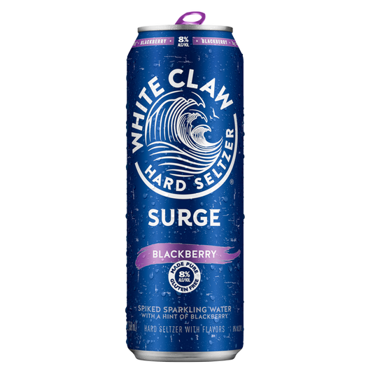 White Claw Hard Seltzer Surge Blackberry Single 19.2oz Can 8% ABV