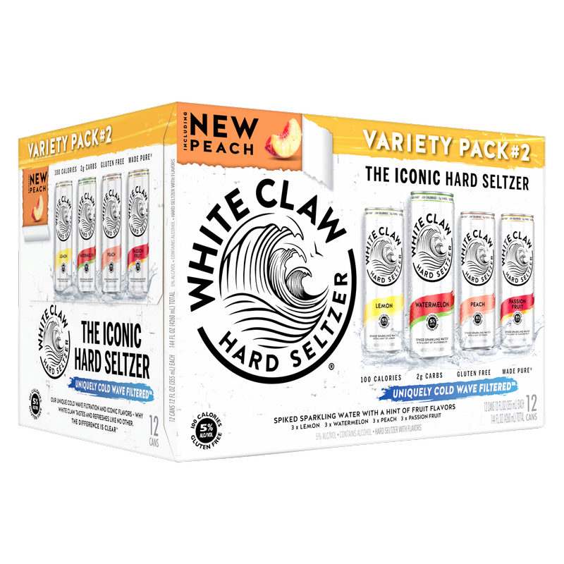 White Claw Seltzer Flavor No. 2 Variety 12pk 12oz Can 5.0% ABV