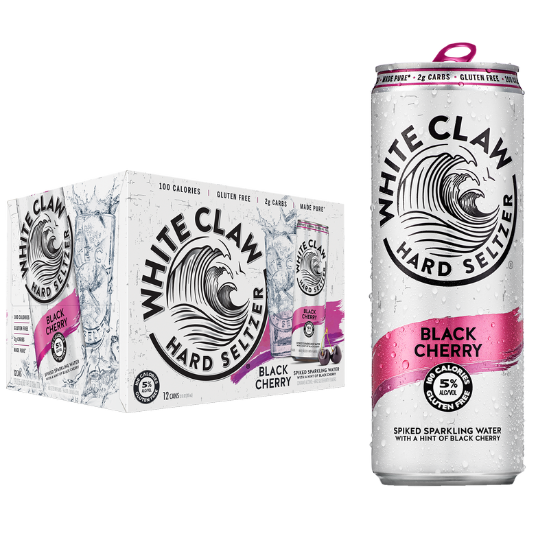 White Claw Black Cherry 12pk 12oz Can 5.0% ABV