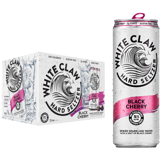 White Claw Black Cherry 12pk 12oz Can 5.0% ABV