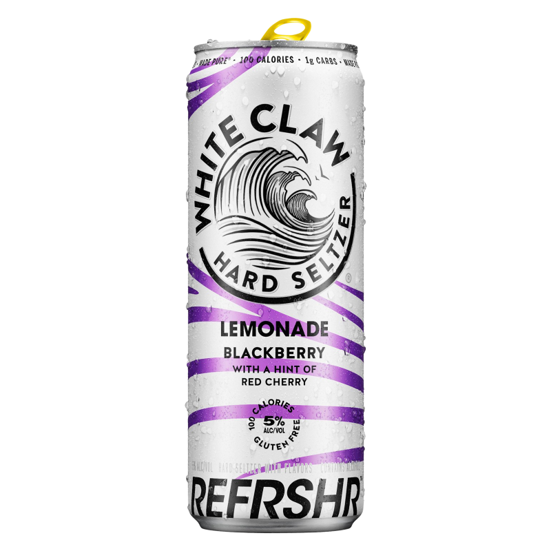 White Claw REFRSHR Lemonade Blackberry with a hint of Red Cherry Single 12oz Can 5.0% ABV